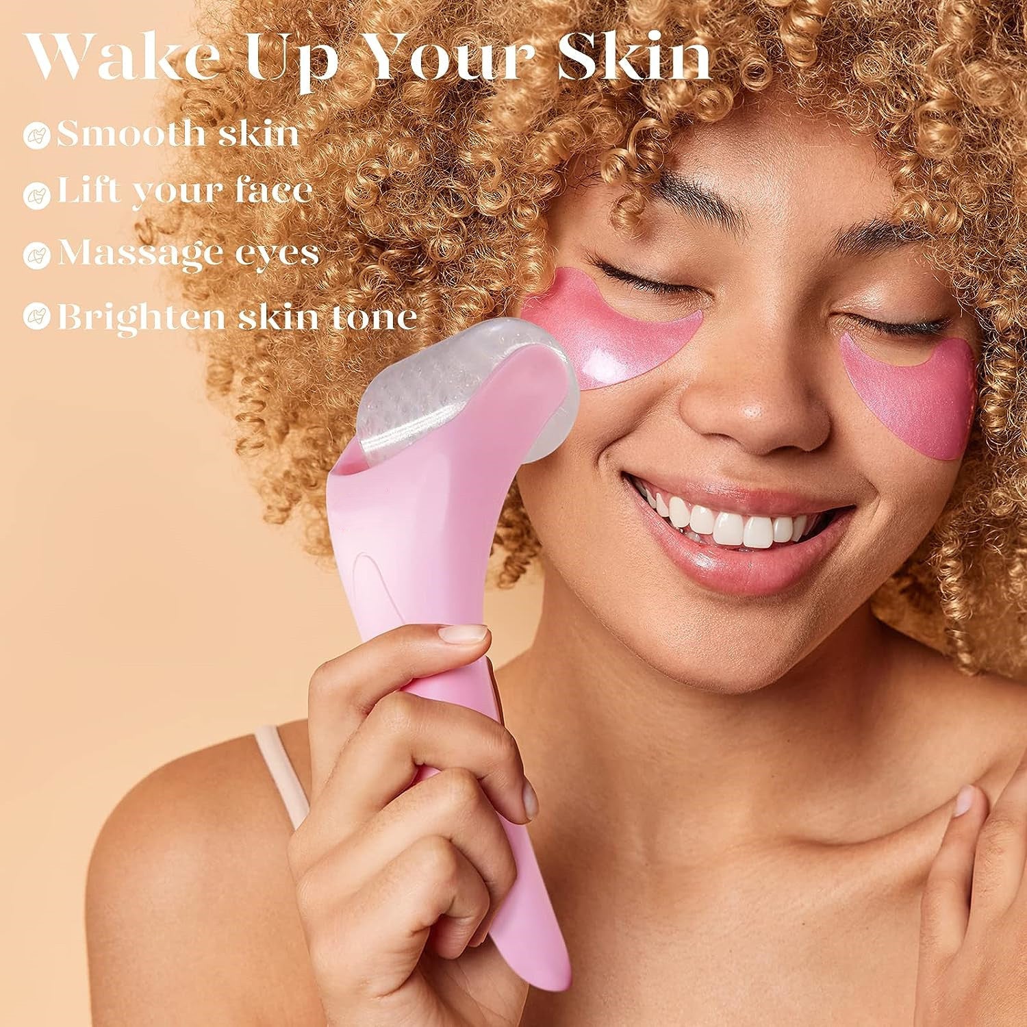 Masseur de rouleau de glace face à la tête de glace Rouleau de beauté Beauté Massage de la compression de glace